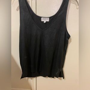 Feel The Piece Terre Jacob’s Black Sleeveless v neck ripped tank top